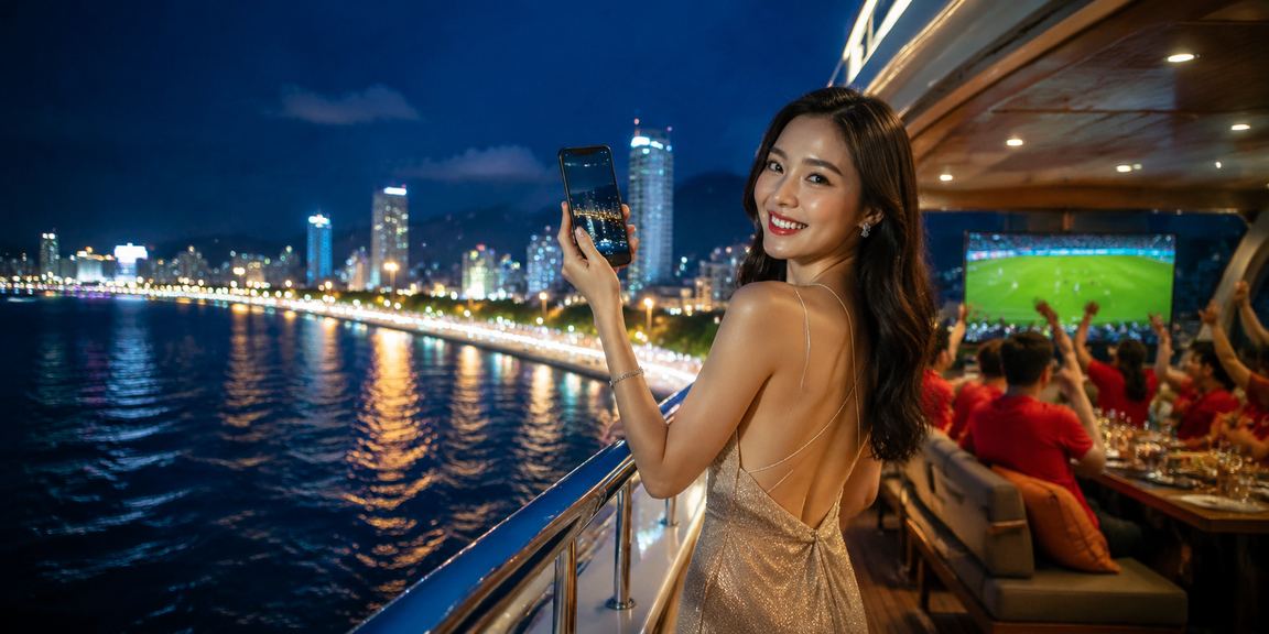Người dùng truy cập sự kiện thể thao trên thiết bị di động tại Nha Trang