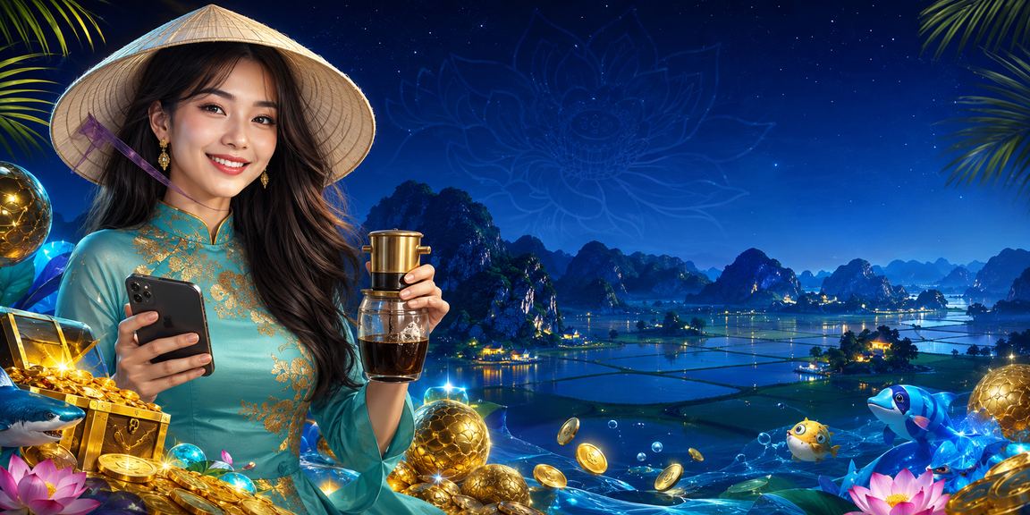 Khách hàng thưởng thức cà phê và trải nghiệm cá cược tại Ninh Bình